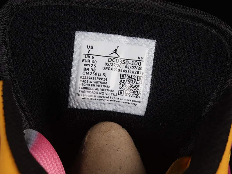 All Categories Air Jordan Jordan Series Basketball Shoes Air Jordan 1 Mid Air Jordan 1 Mid AJ1 Joe 1 Day of the Dead White Yellow Pink Mid Basketball Shoes DC0350-100